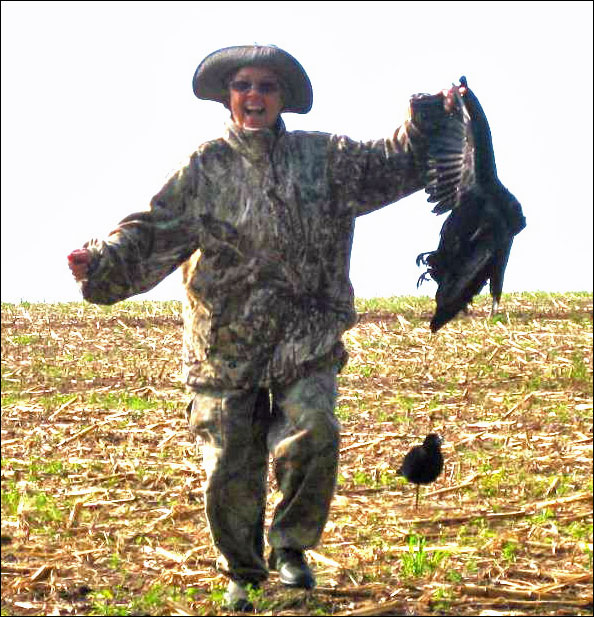 Marge crow hunting
