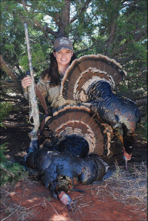 girl-2-turkeys