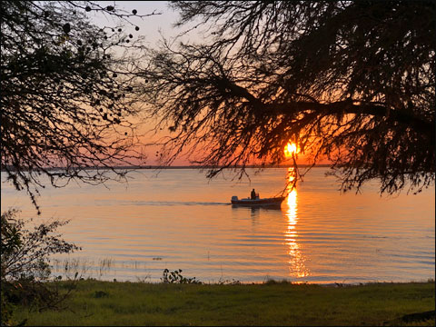Sunset fishing