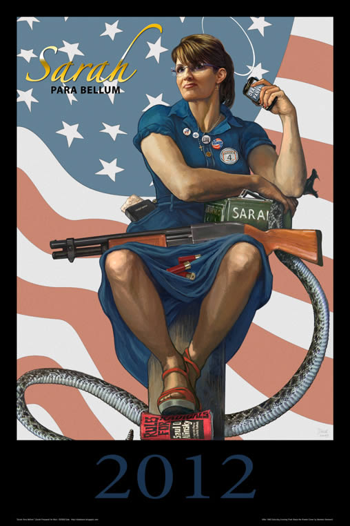 Sarah Palin Immortalized With Remington 870 Pump 3 Sarah-Para-Bellum