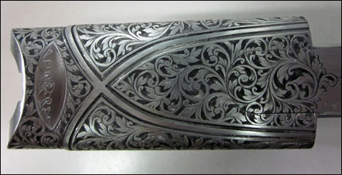 Shooting the Bespoke British Ordnance Company Over/Under 5 This is the action engraved by Tomasoni
