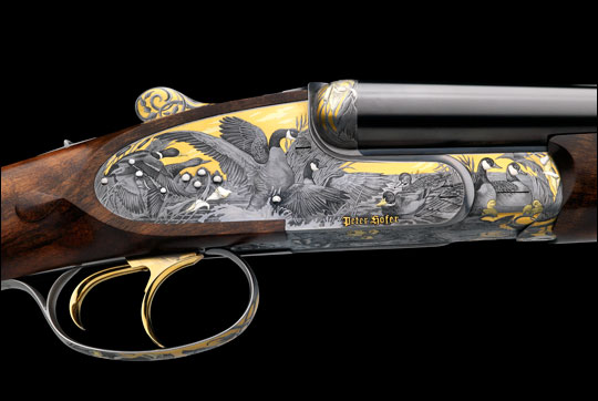 The Peter Hofer Special .410 Double Shotgun Drilling with Hidden 17 Hornet/HMR Rifle Barrel 3 391re