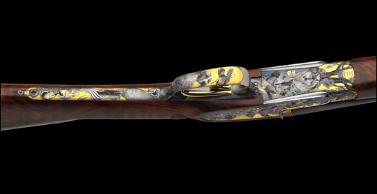 The Peter Hofer Special .410 Double Shotgun Drilling with Hidden 17 Hornet/HMR Rifle Barrel 9 427us Kopie