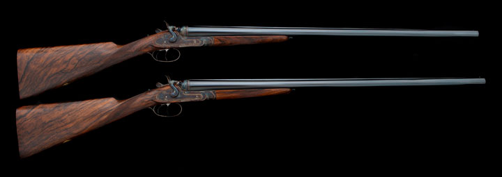 James Purdey & Sons Establishes a New American Presence with Griffin & Howe at the Hudson Farm Club…And Begins Production of a Phenomenal .410 Hammer Gun 2 Pair Purdey Hammerguns 20 bore 30159 30160 1