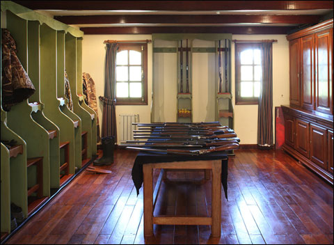 A First-Timer Wingshooter in Argentina at Los Laureles Lodge 4 Exciting Gun Room