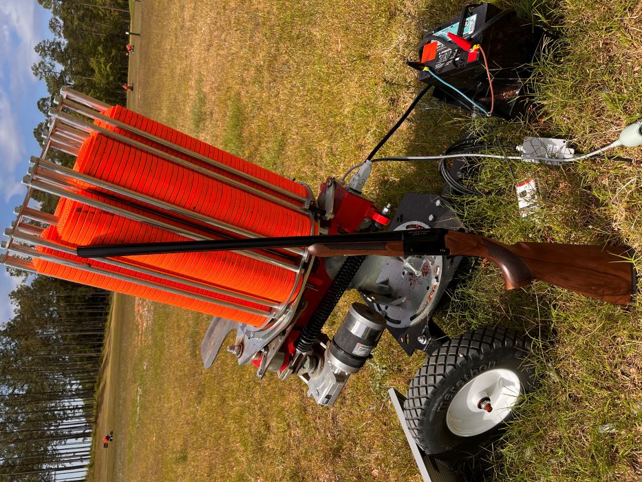 The Pointer Side by Side on the sporting-clays course.