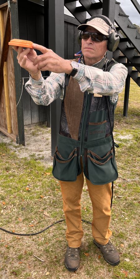 Instructor Truel Meyers shows where to focus on an outgoing target.