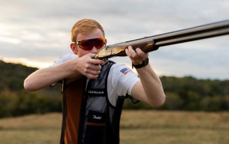 Todd practicing with his Longthorne VIVO on the family farm in Tennessee.