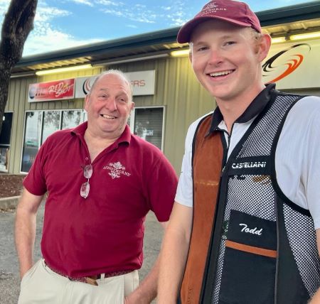 James and Todd at the National Shooting Complex in San Antonio, Texas.