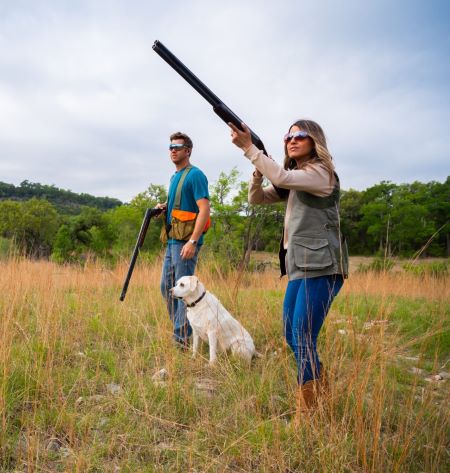 Blaser’s F16 Pro Series is a Soft-Shooting Clays Annihilator 4 Corey and Katherine Kruse with their Blaser shotguns.