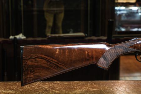 Connecticut Shotgun Mfg. Co. Upholds Tradition With Its RSP Roundbody Bird Gun 4 The exhibition-grade, American walnut stock on the RSP.