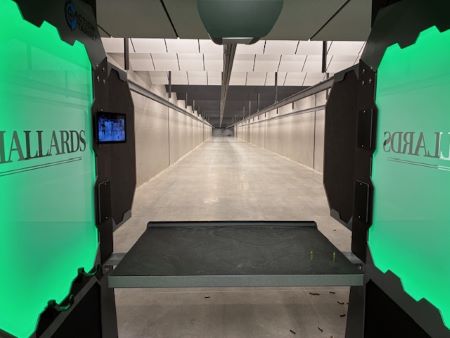 The 100-yard shooting range at Mallards Shooting Supply & Apparel.
