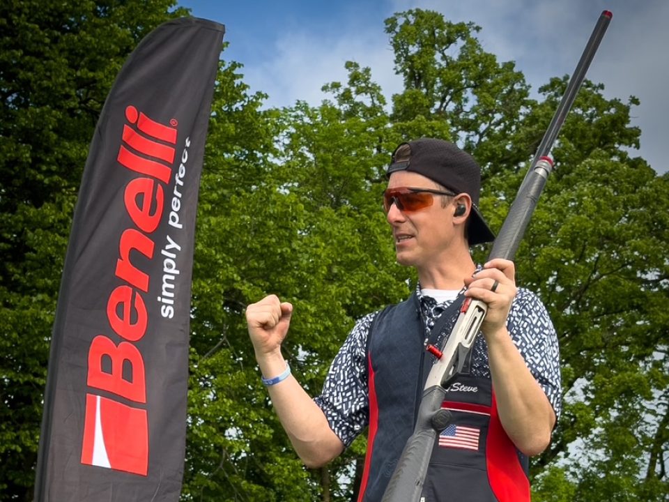 Benelli and Steve Gould Shatter Clay Shooting Distance Records