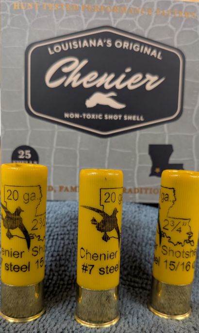 Chenier shotshells in 20 gauge.